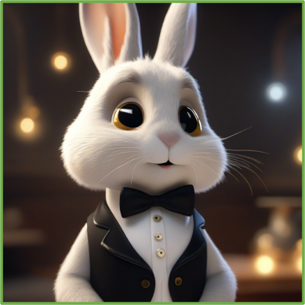 AI-generated bunny image created locally with ComfyUI on the Spark DXG